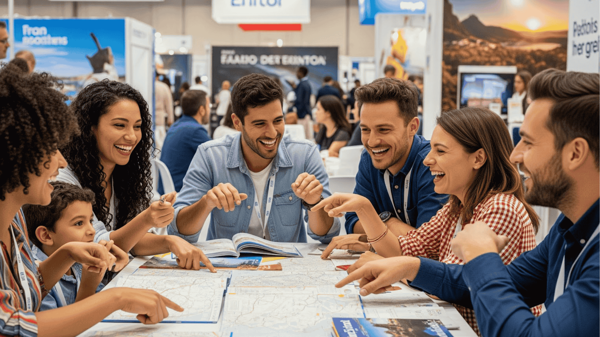 Turistas comprando uma viagem barata no Feirão de Viagens do Centro Oeste de Minas Gerais